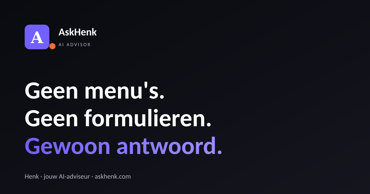 AskHenk op RTL7 · De AI Storm
